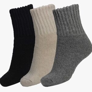 Women's Boot Socks - Black, Cream & Gray
